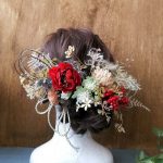 成人式のヘッドパーツを質の高い造花で♡振袖や好みに合わせてオーダーメイド髪飾り
